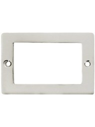 3" Plain Brass Label Holder With Choice of Finish